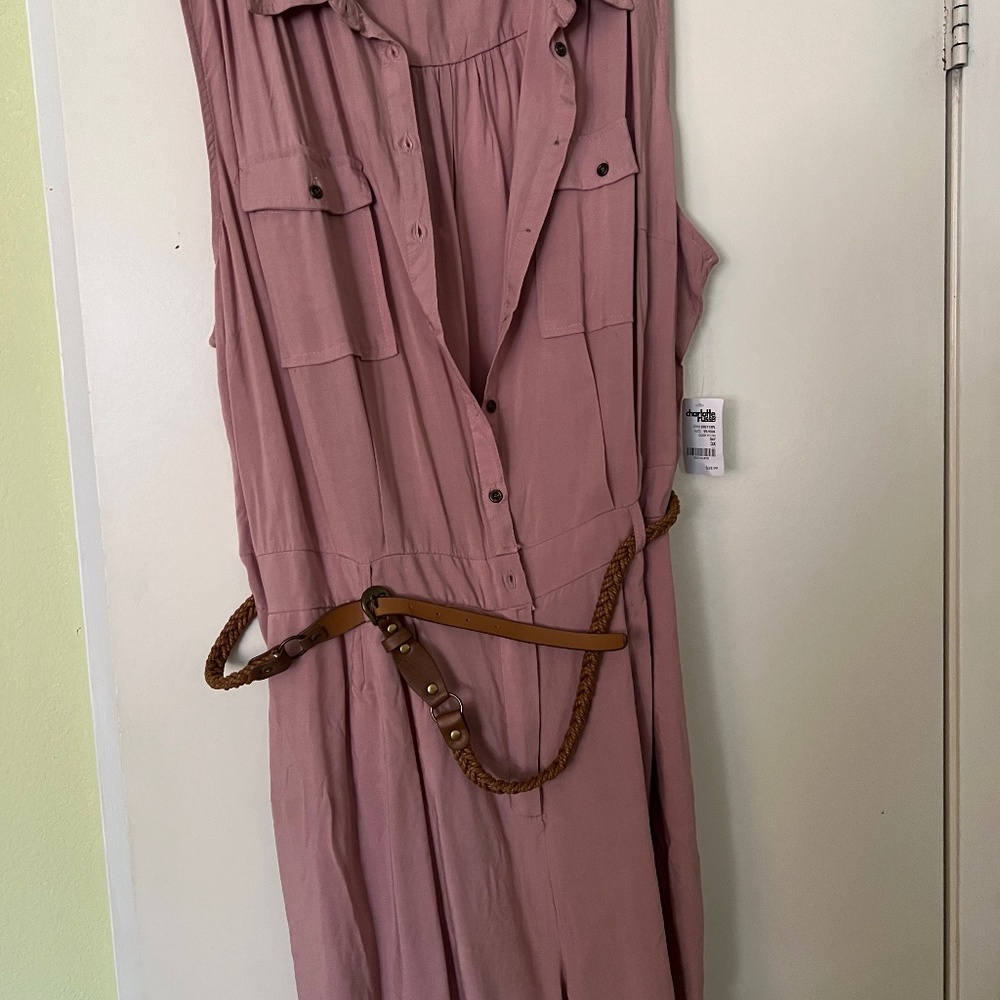 3x sleeveless Mauve romper Charlotte Russe